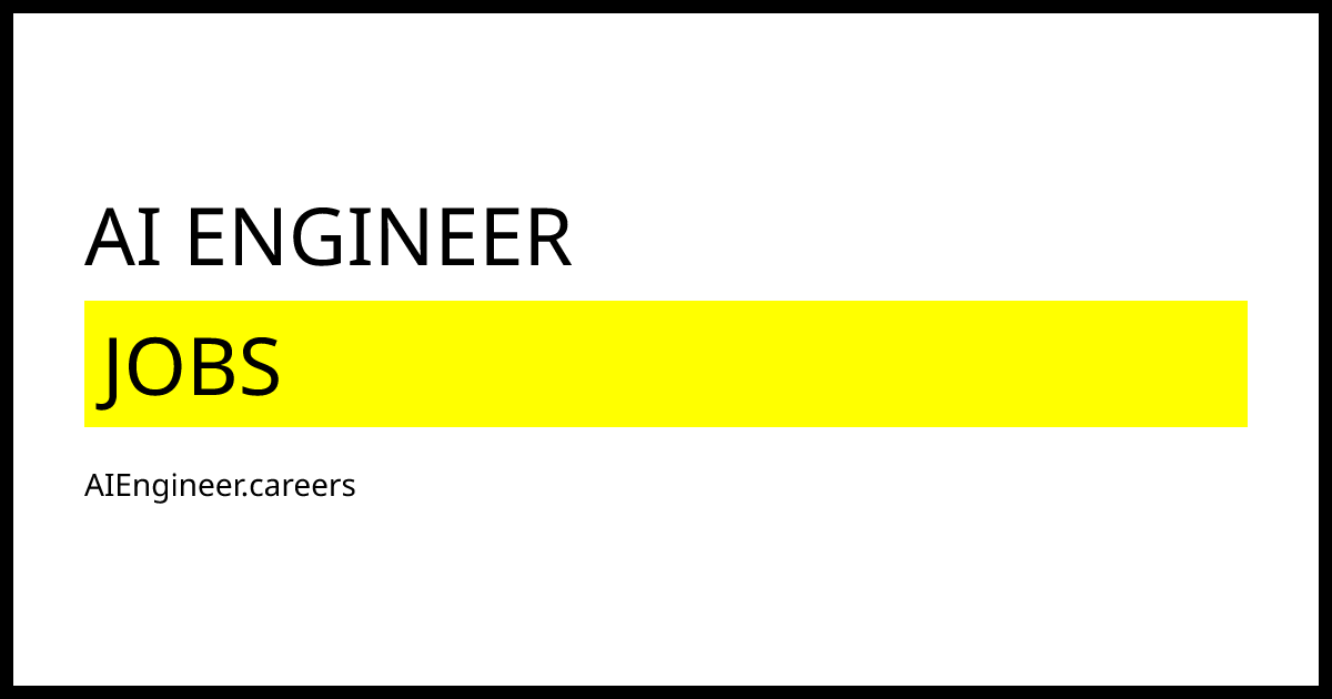 Computer Vision Engineer Jobs in Europe | AIEngineer.careers